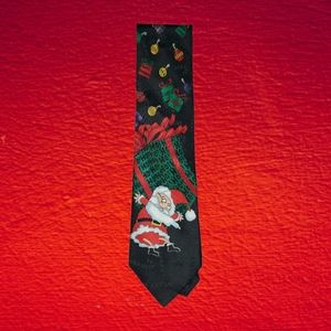 B17 - Yule Tie Greetings Santa Clause Necktie
